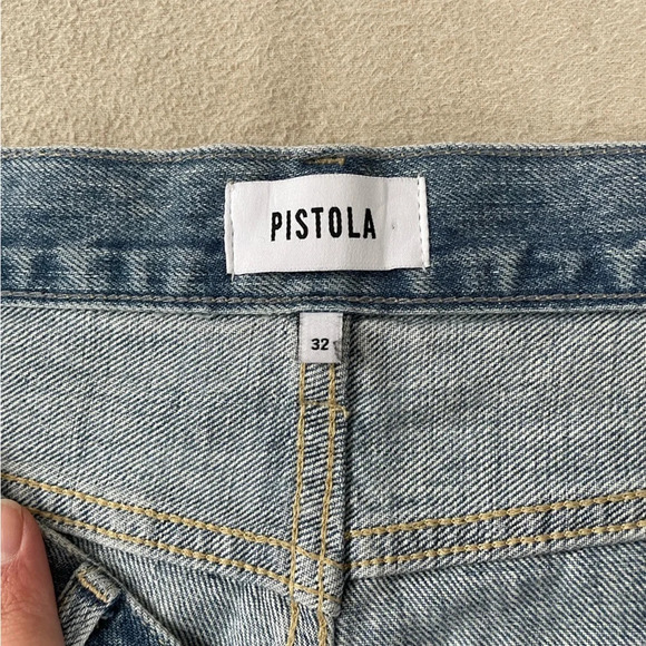 Pistola Cassie Super High Rise Straight Jean Button Fly - Picture 5 of 11